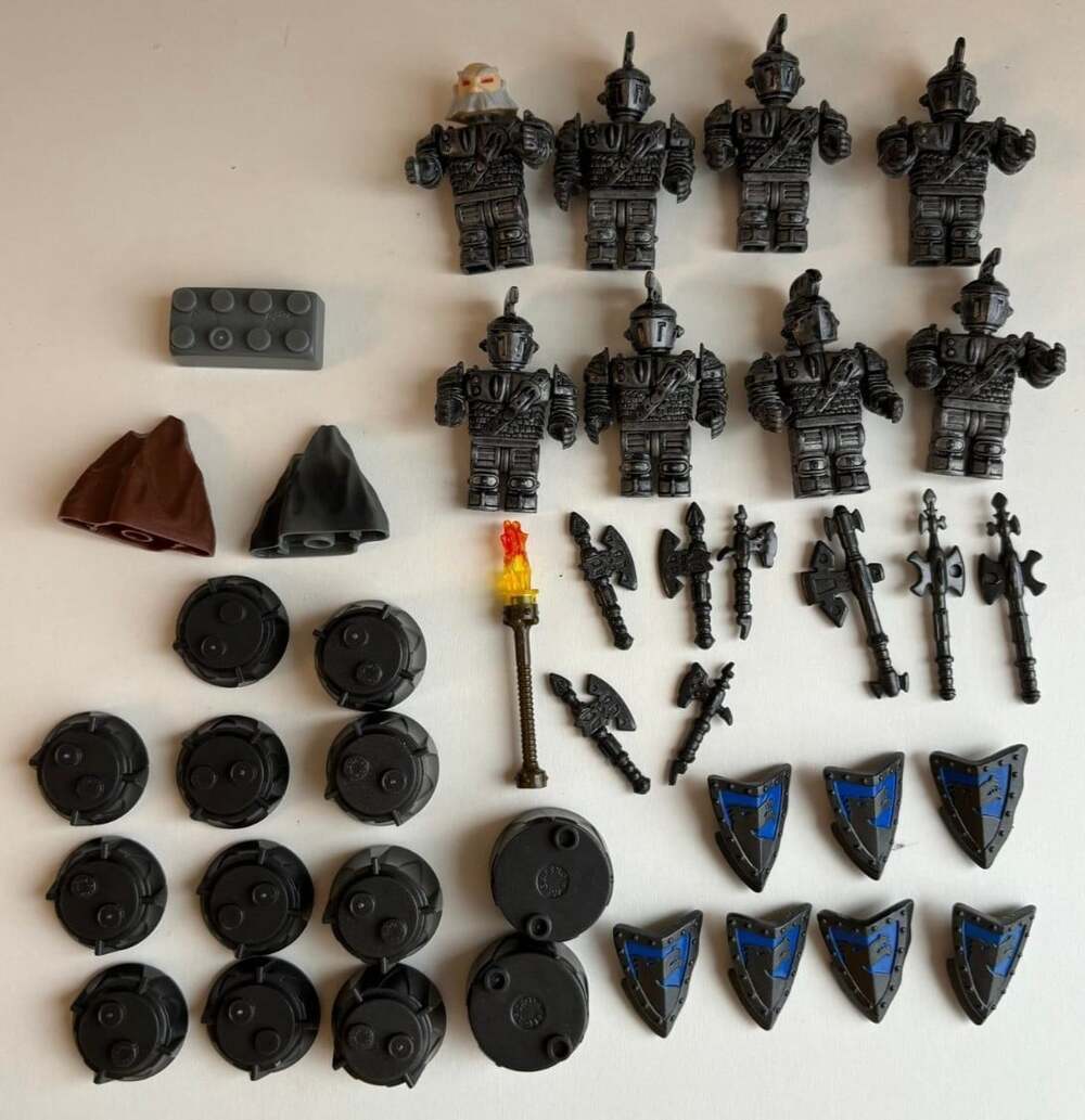Mega Bloks Dragons Krystal Wars Knights Figures Weapons Stands Lot